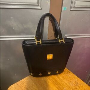 MCM Black Designer Tote Bag
